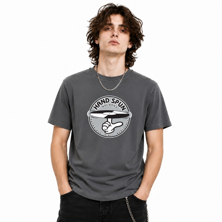 HANDSPUN RECORDS - Classic Front Print Logo T-shirt