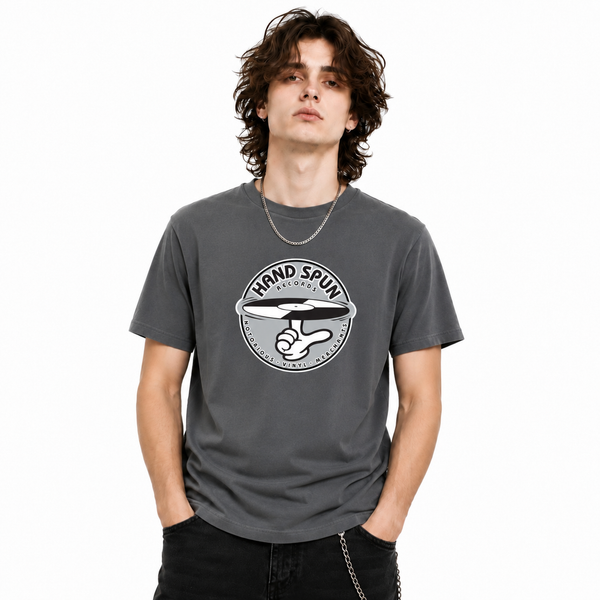 HANDSPUN RECORDS - Classic Front Print Logo T-shirt