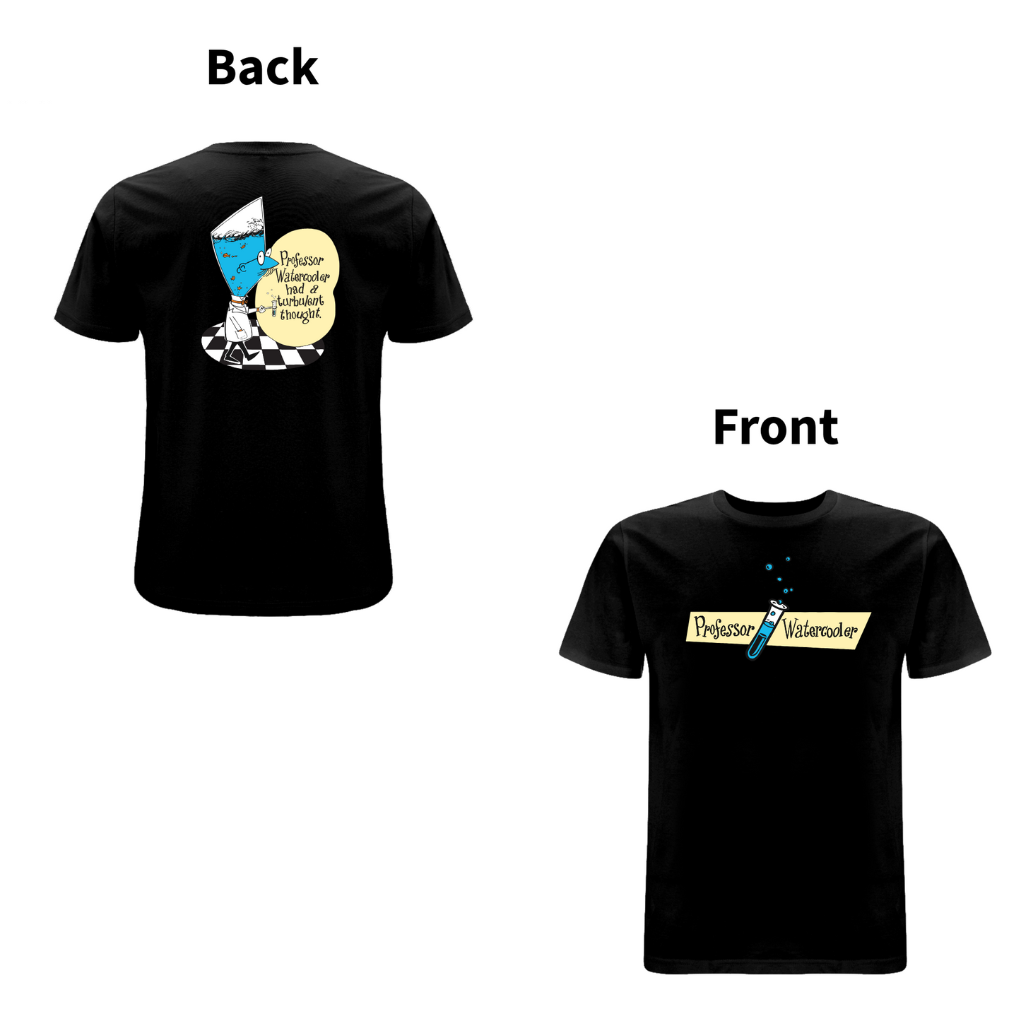 DON'T DO THE DODO - PROFESSOR WATERCOOLER Front and Back Print T-shirt