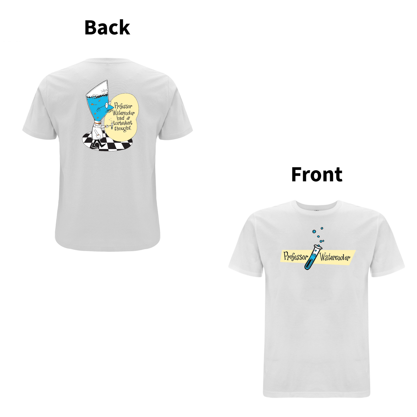 DON'T DO THE DODO - PROFESSOR WATERCOOLER Front and Back Print T-shirt