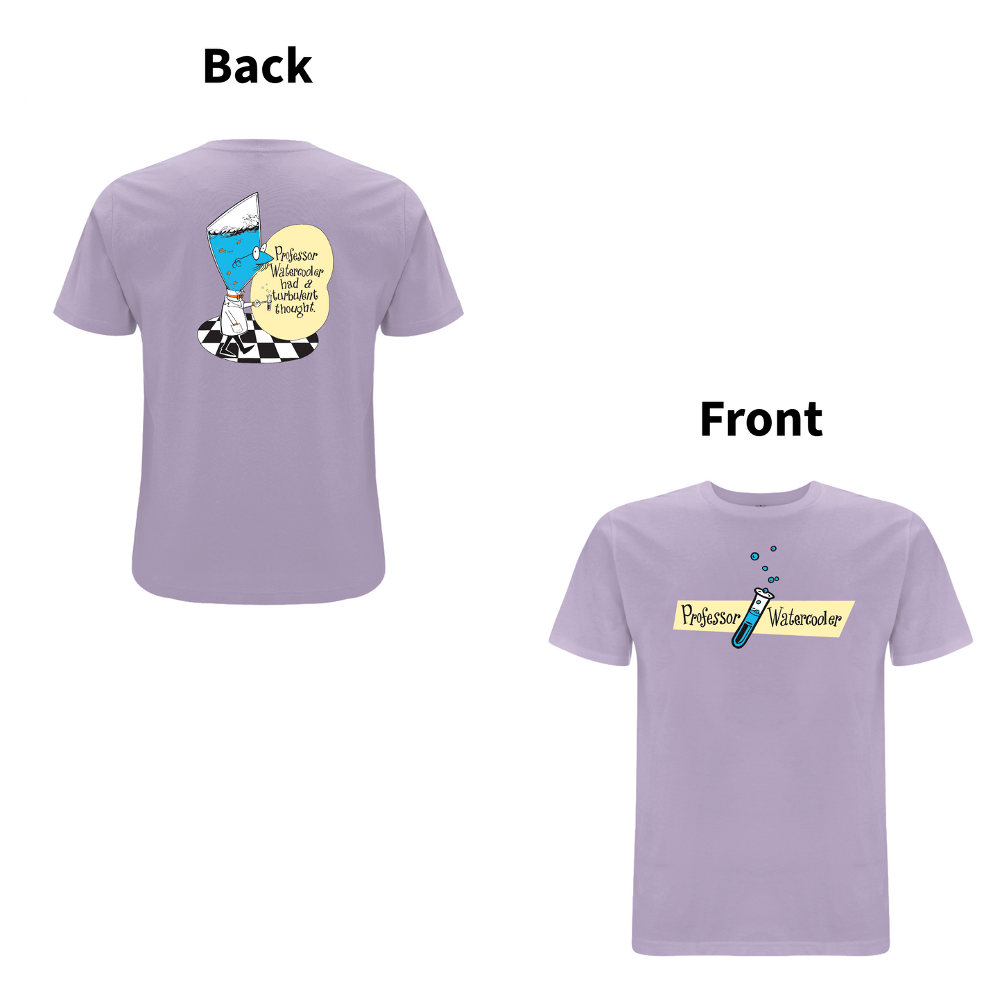 DON'T DO THE DODO - PROFESSOR WATERCOOLER Front and Back Print T-shirt