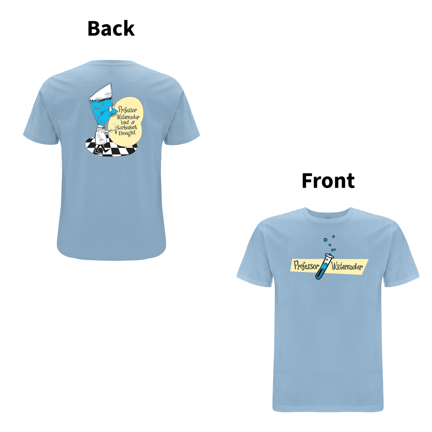 DON'T DO THE DODO - PROFESSOR WATERCOOLER Front and Back Print T-shirt