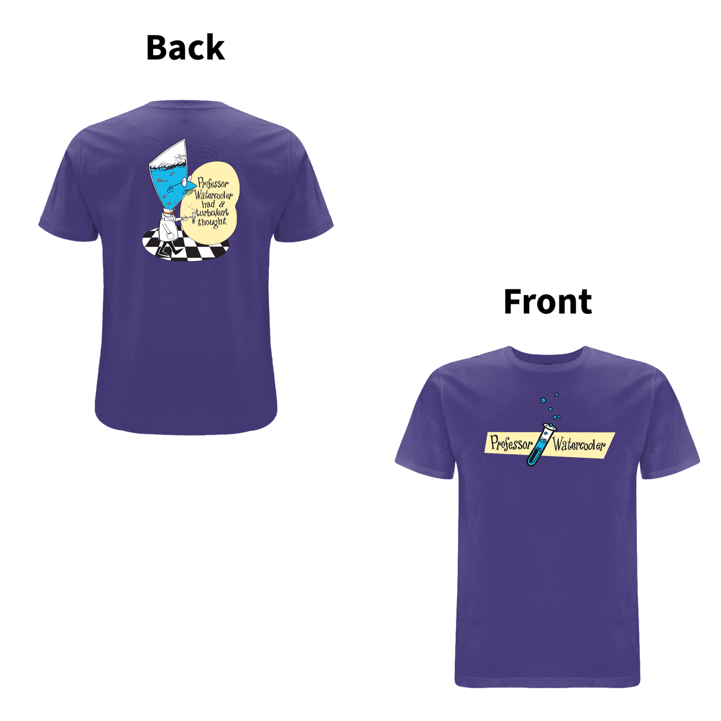 DON'T DO THE DODO - PROFESSOR WATERCOOLER Front and Back Print T-shirt