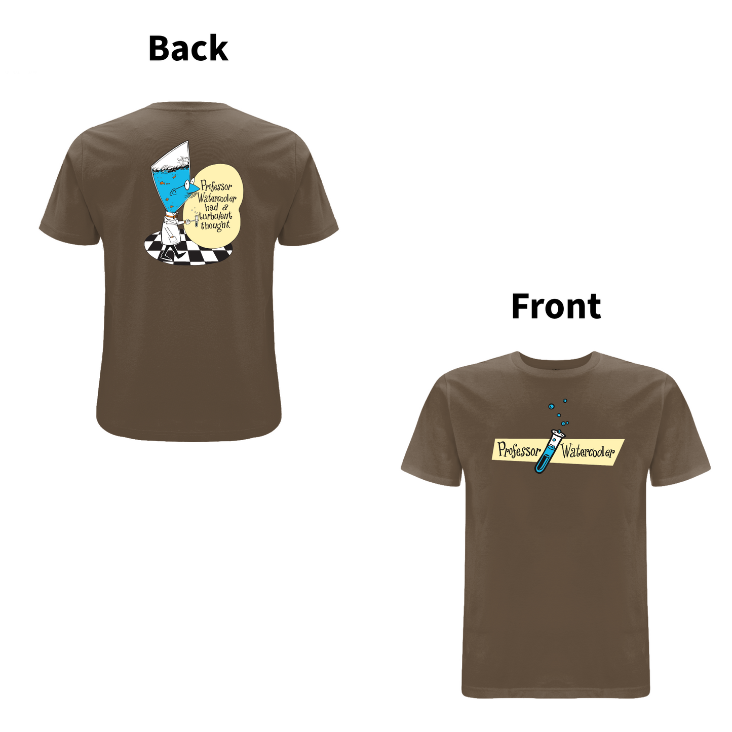 DON'T DO THE DODO - PROFESSOR WATERCOOLER Front and Back Print T-shirt