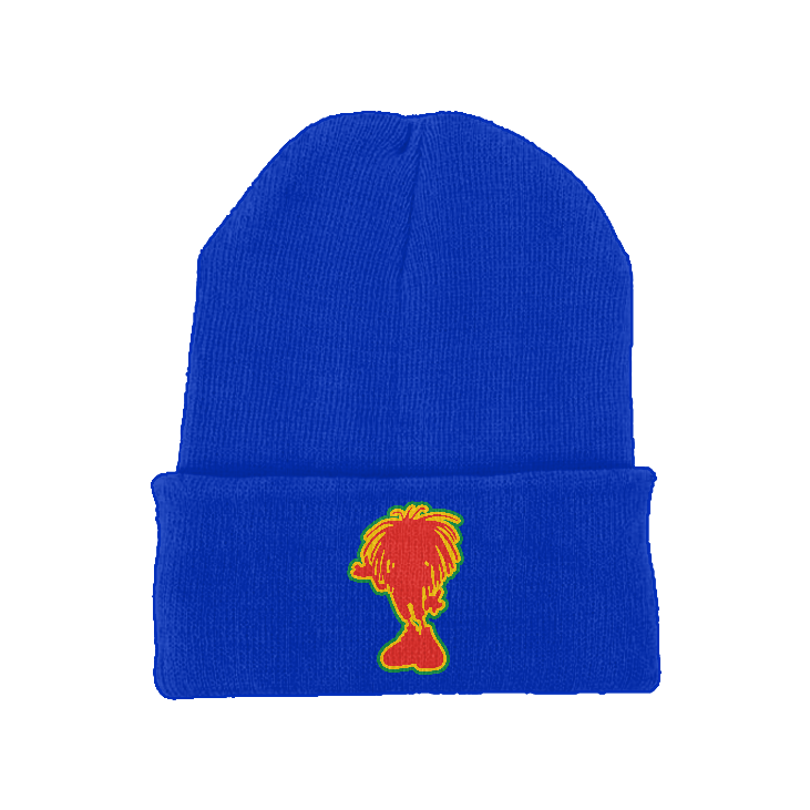 Sista Embroidered silhouette recycled original cuffed fitted beanie if