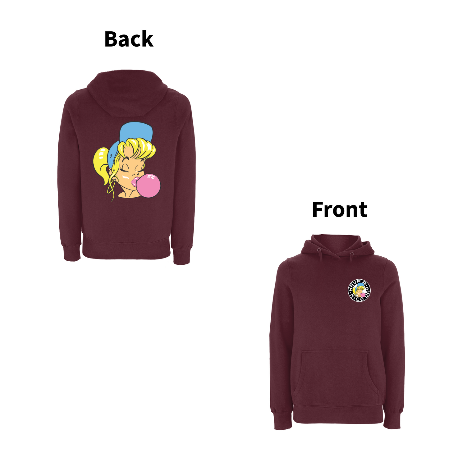 Have A Nice Day Shurl The Girl Hooded Sweat