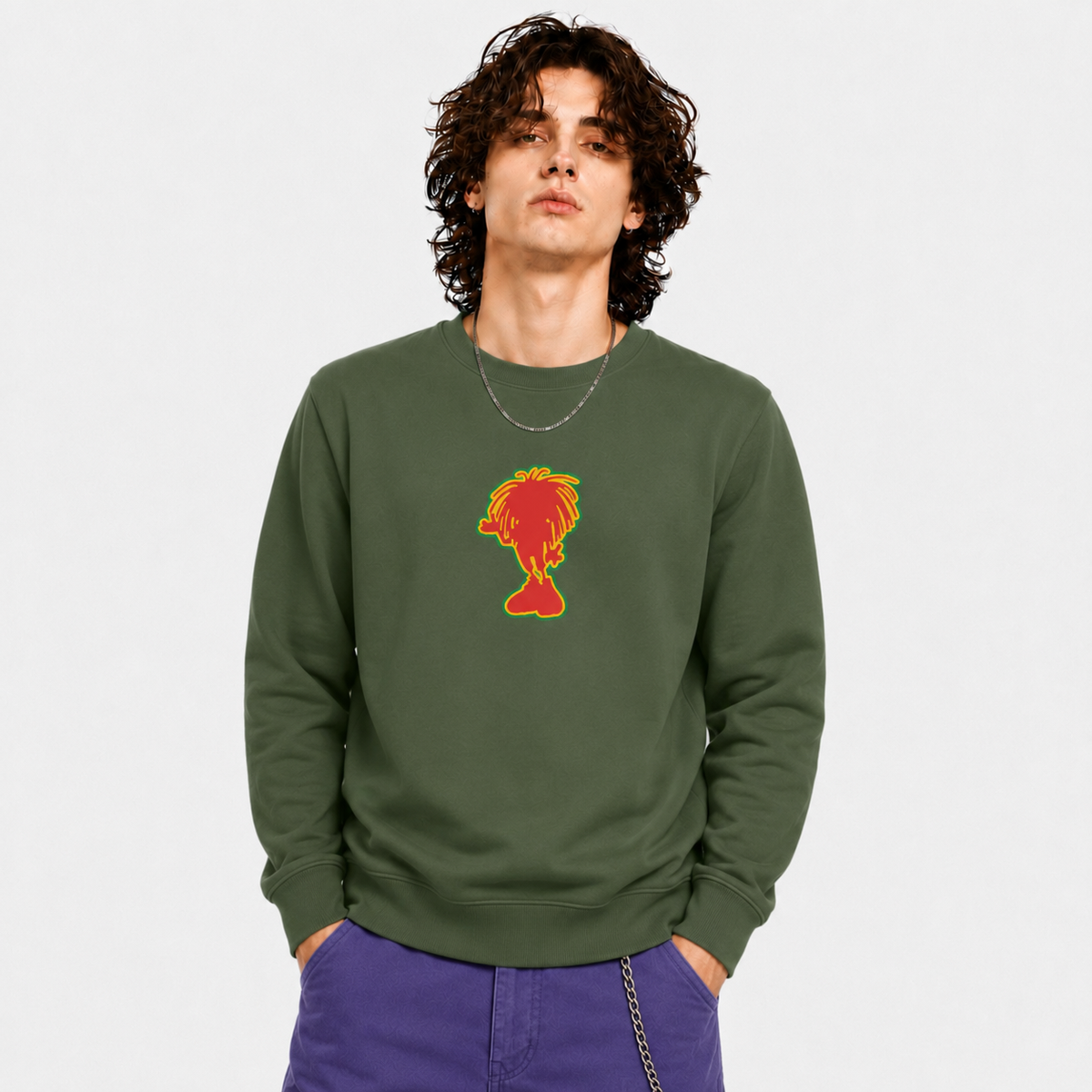 Sista silhouette, embroidered sweatshirt