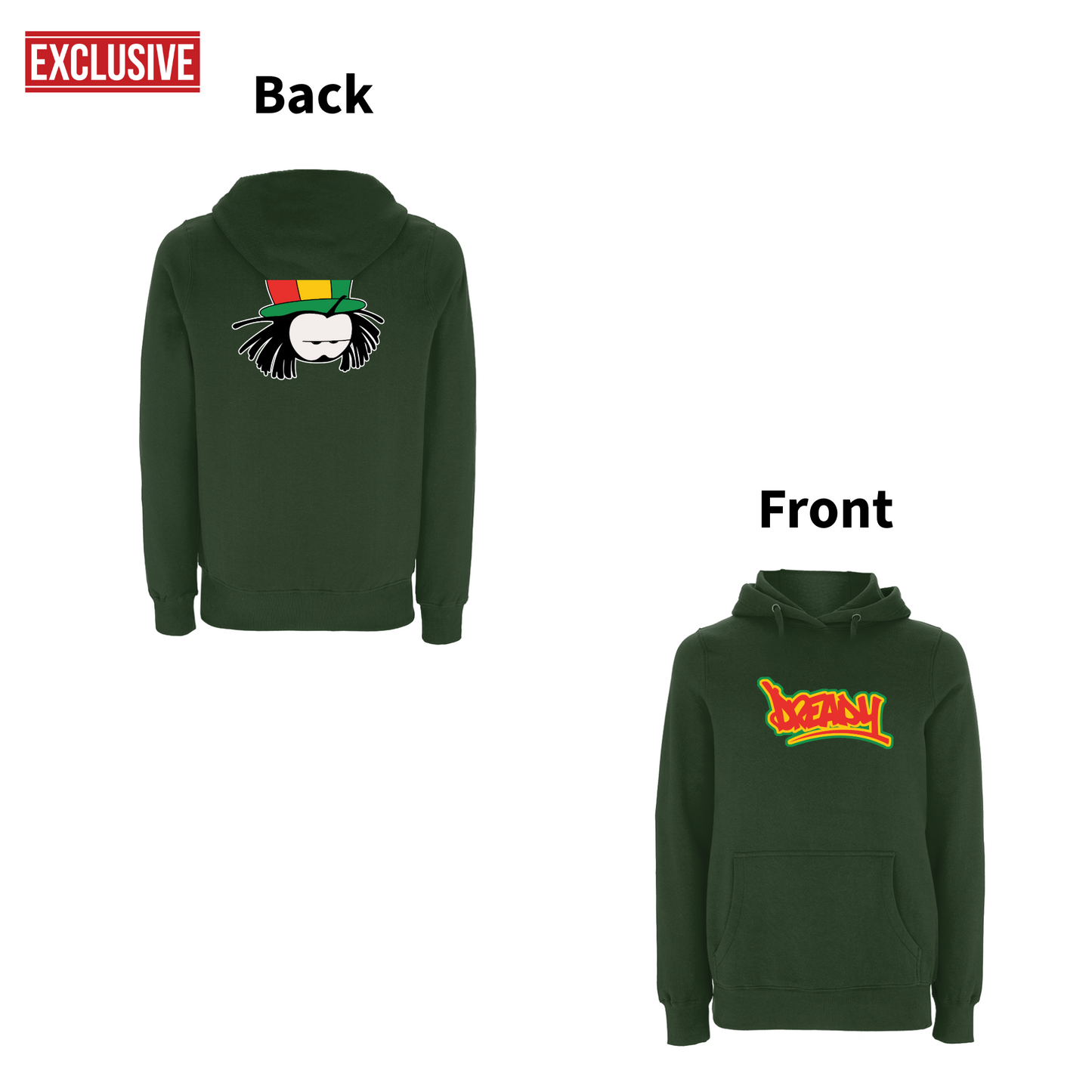 Dready Exclusive 90's Classic Front and Back Print Hoodie