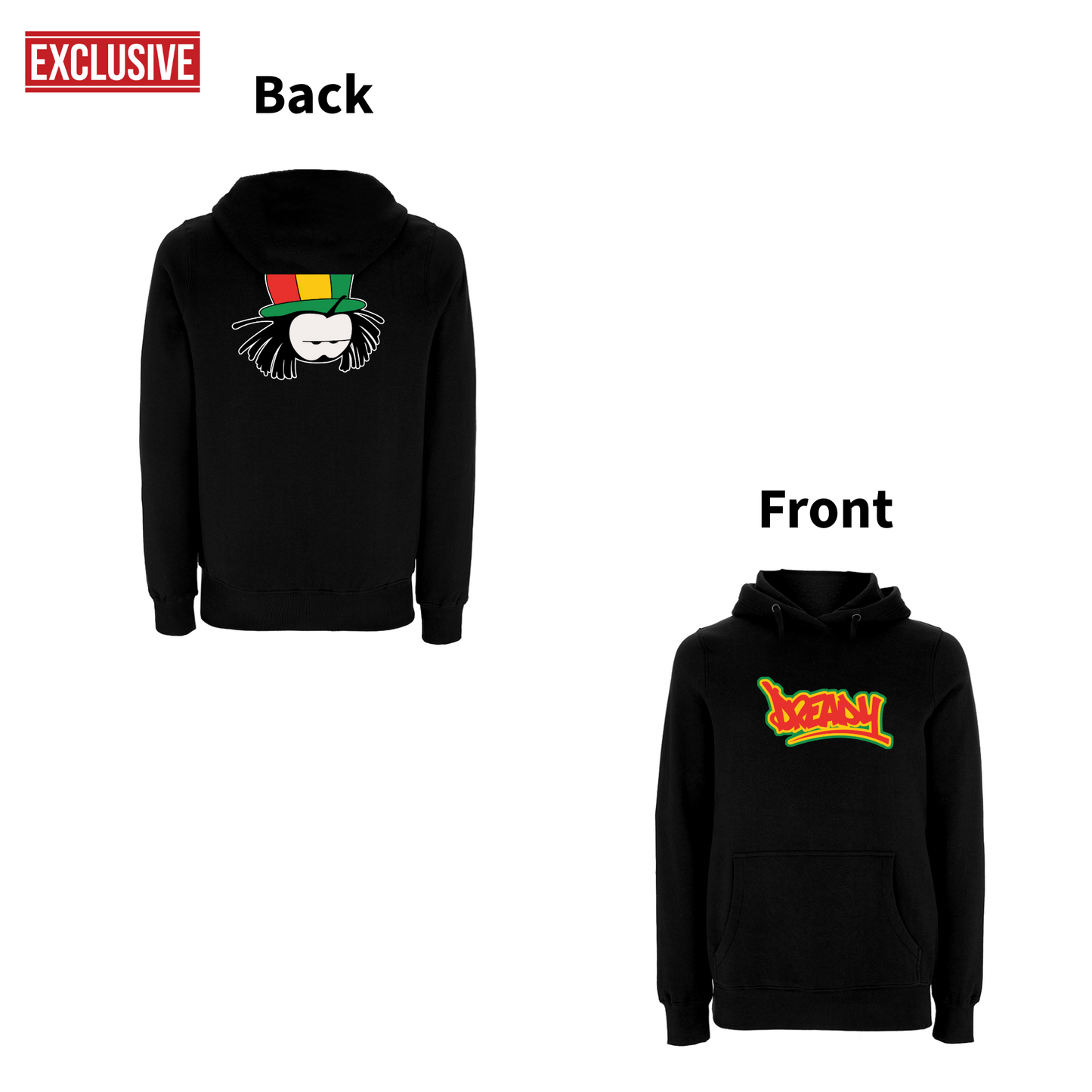 Dready Exclusive 90's Classic Front and Back Print Hoodie