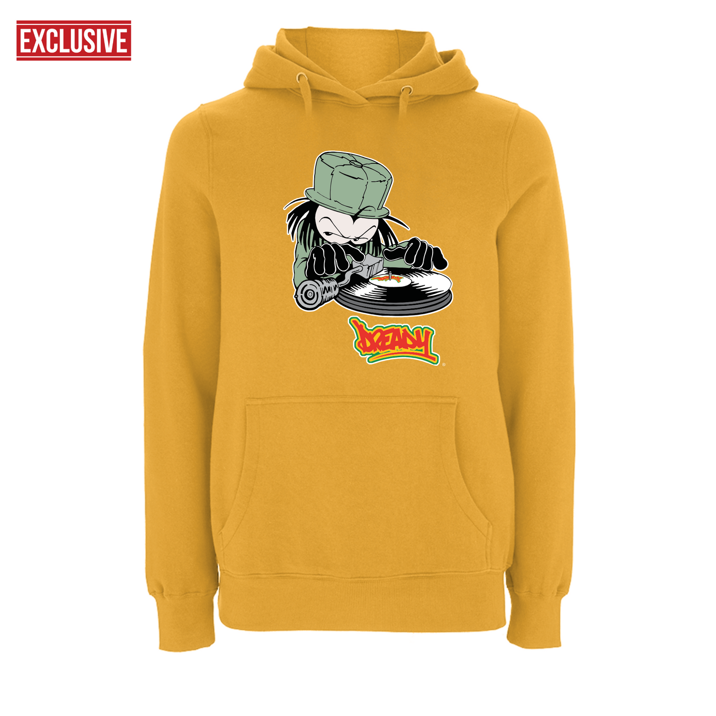 DJ DREADY 90's Classic Logo Front Print Hood