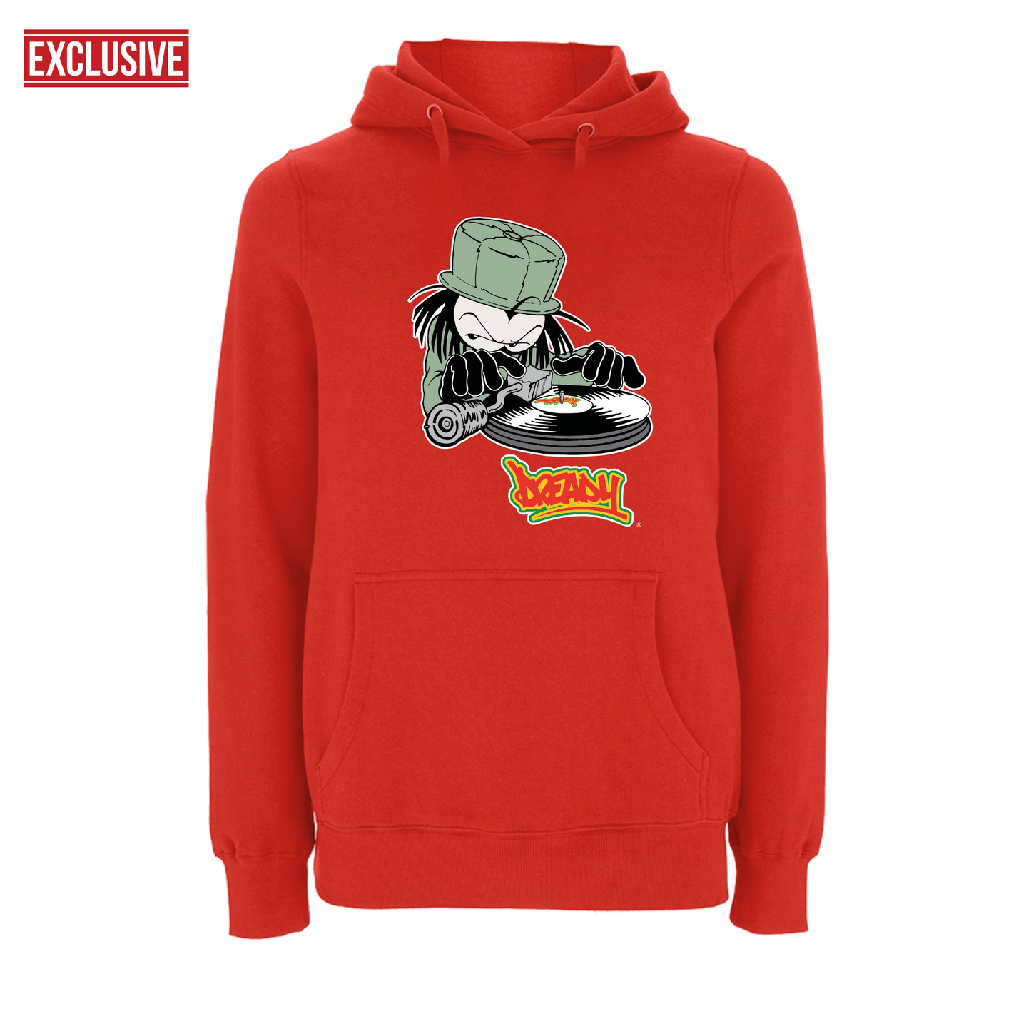 DJ DREADY 90's Classic Logo Front Print Hood