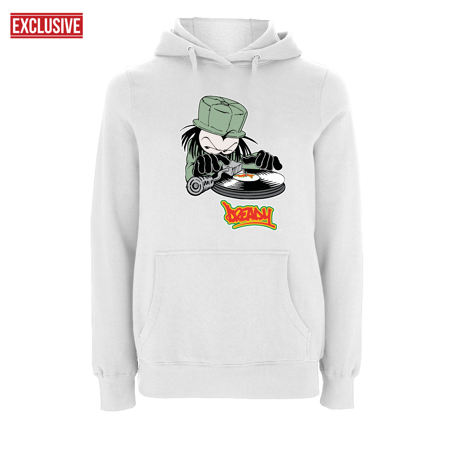 DJ DREADY 90's Classic Logo Front Print Hood