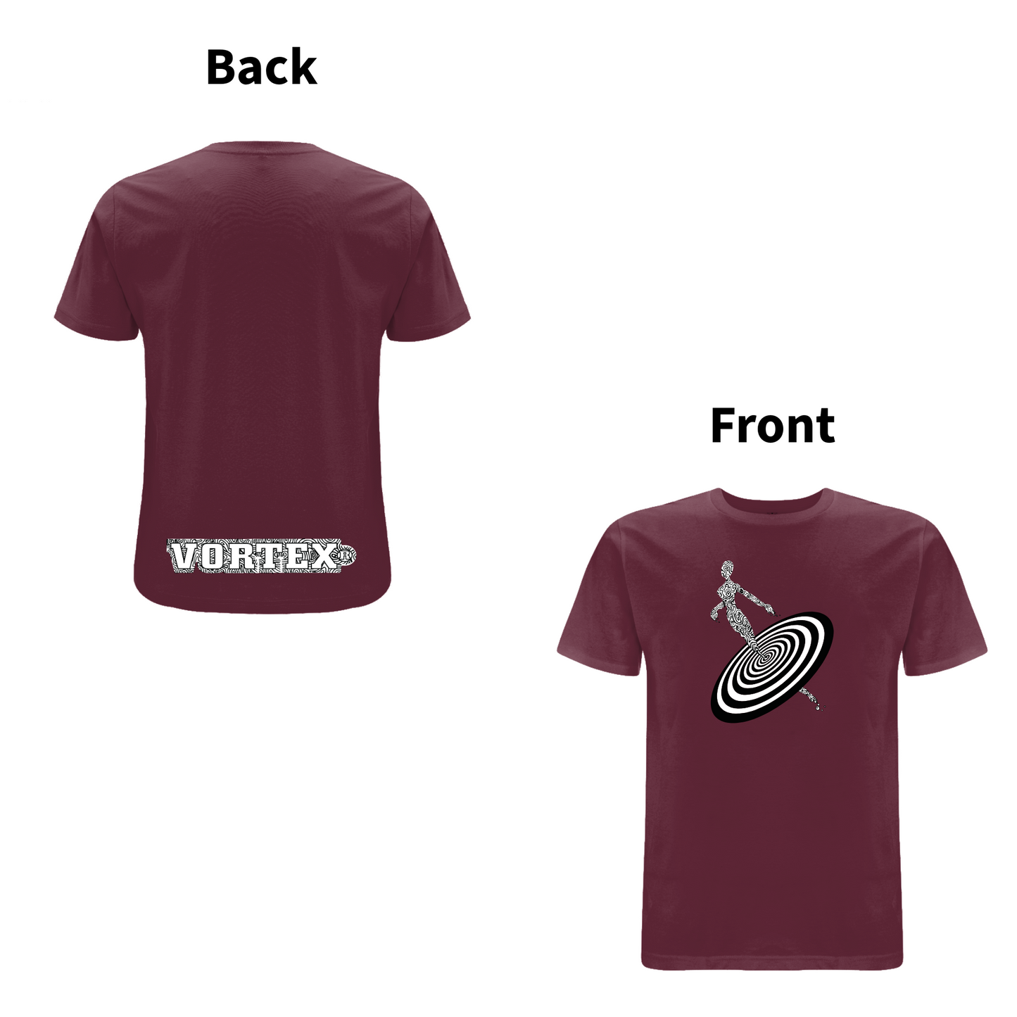 VORTEX - ALIENNE front and back print organic T-Shirt