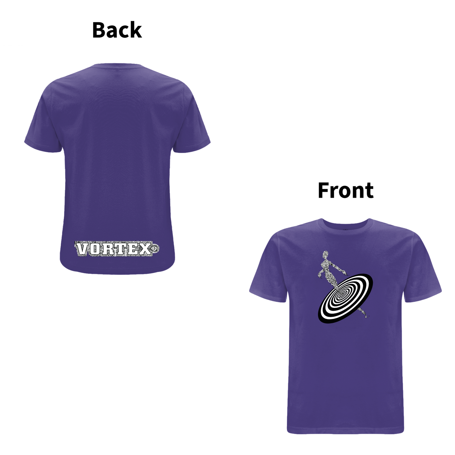 VORTEX - ALIENNE front and back print organic T-Shirt