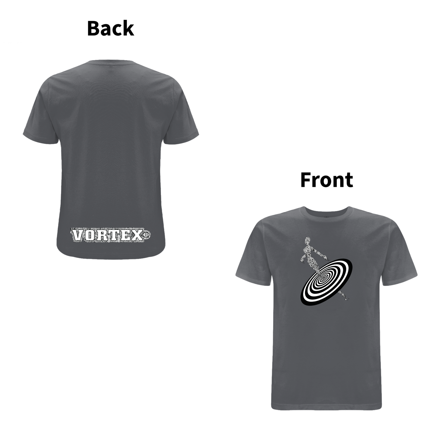 VORTEX - ALIENNE front and back print organic T-Shirt