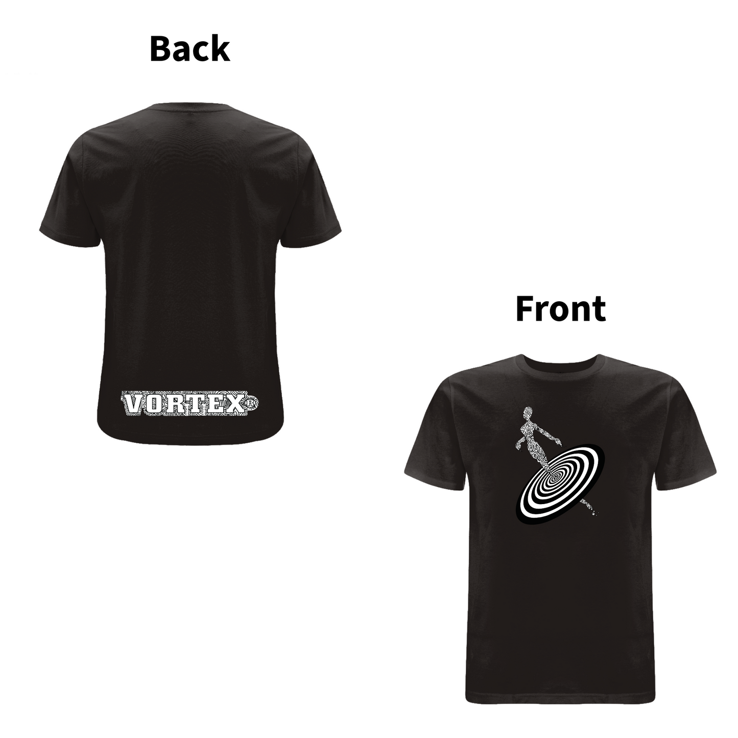 VORTEX - ALIENNE front and back print organic T-Shirt