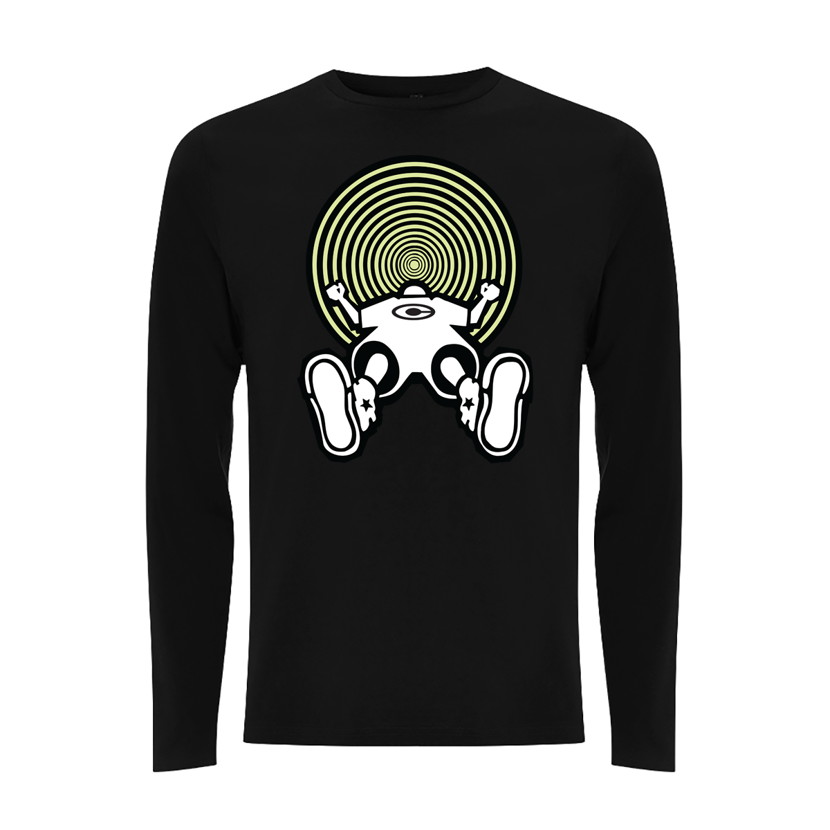 Vortex Glow Front Print Long Sleeves