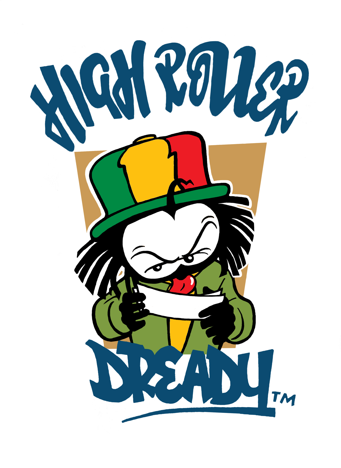 Dready high roller front print tee