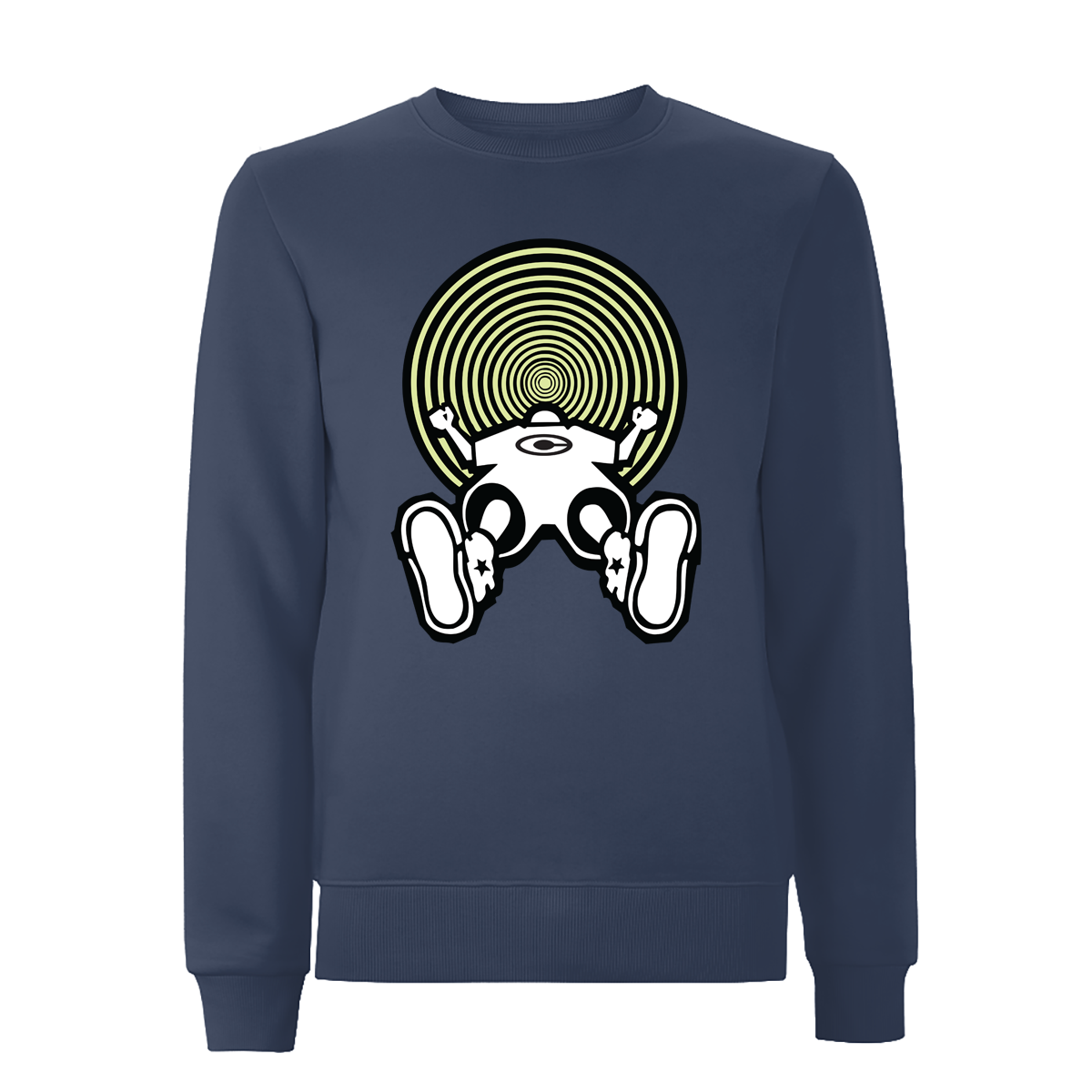 Vortex Glow Front Print Sweatshirt