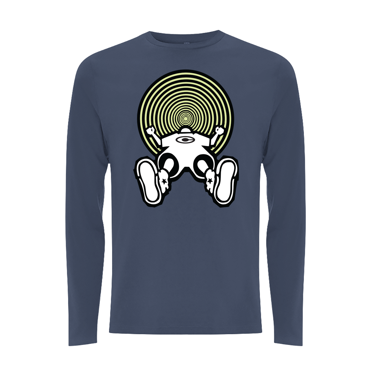 Vortex Glow Front Print Long Sleeves