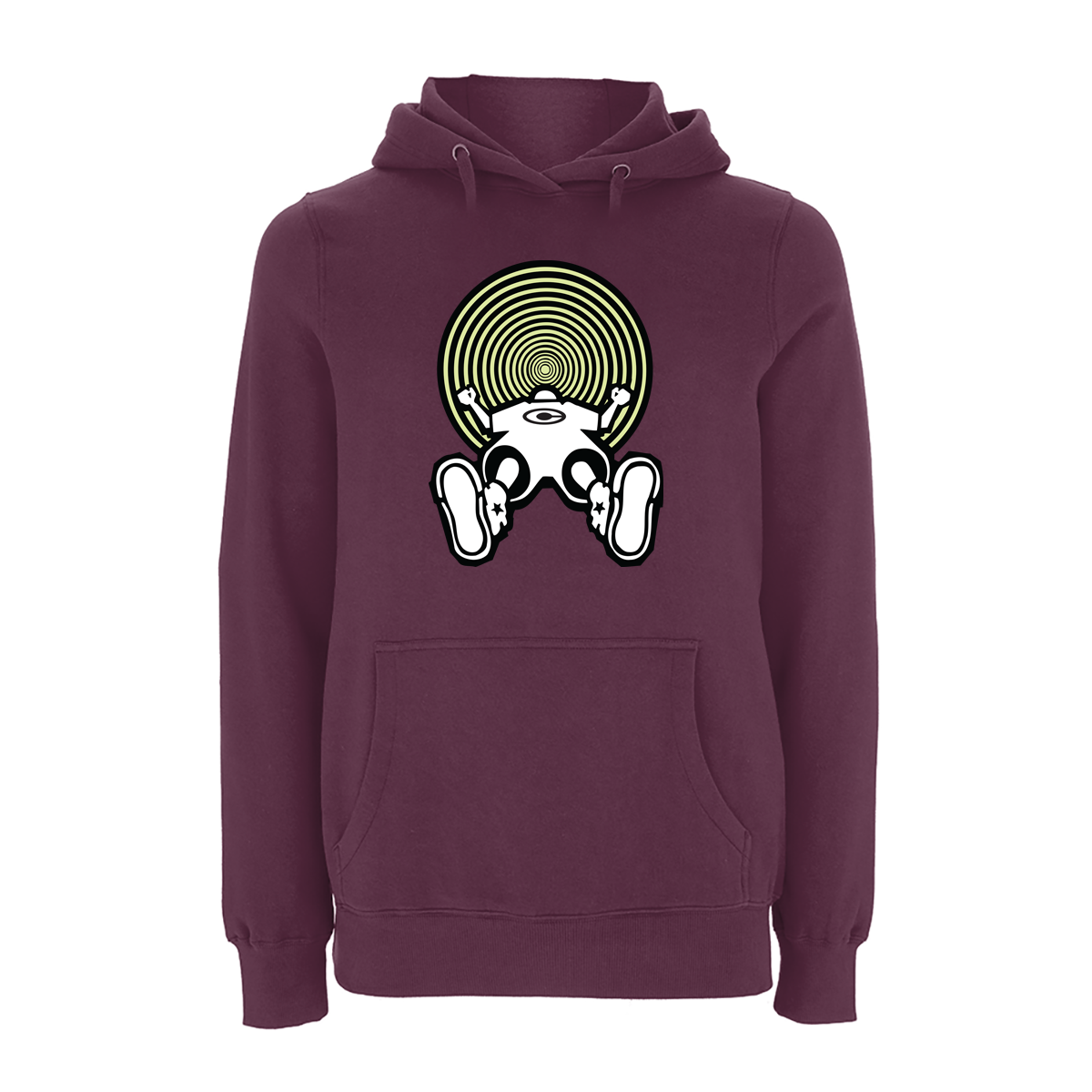 Vortex Glow Front Print Hood