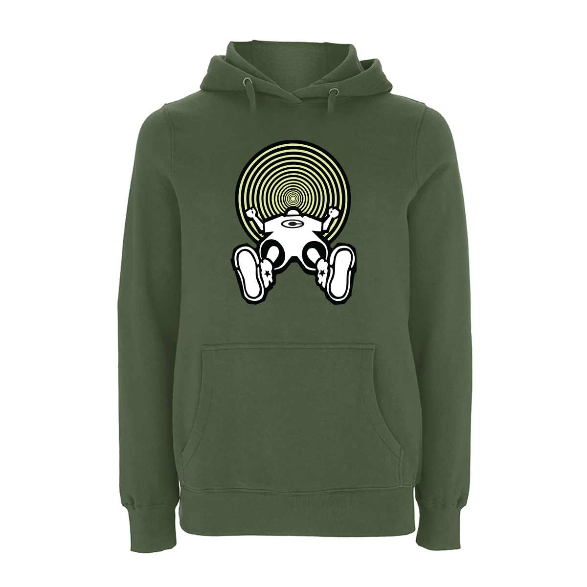 Vortex Glow Front Print Hood