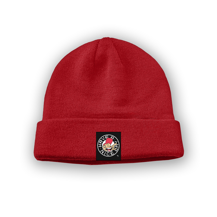Have a Nice Day - 90's Classic Logo Sam the Man Beanie – Rave inspired 90s streetwear, retro fashion from Have a nice day london store