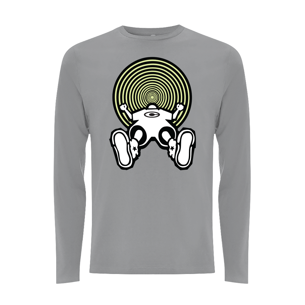 Vortex Glow Front Print Long Sleeves