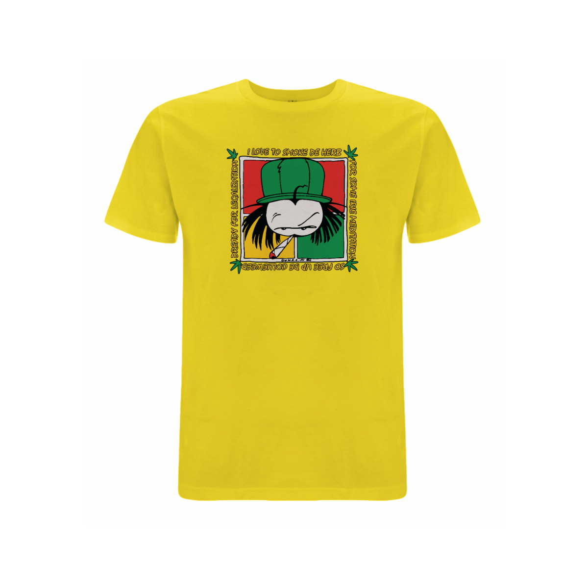 Dready 'Free De Herb' front print t-shirt