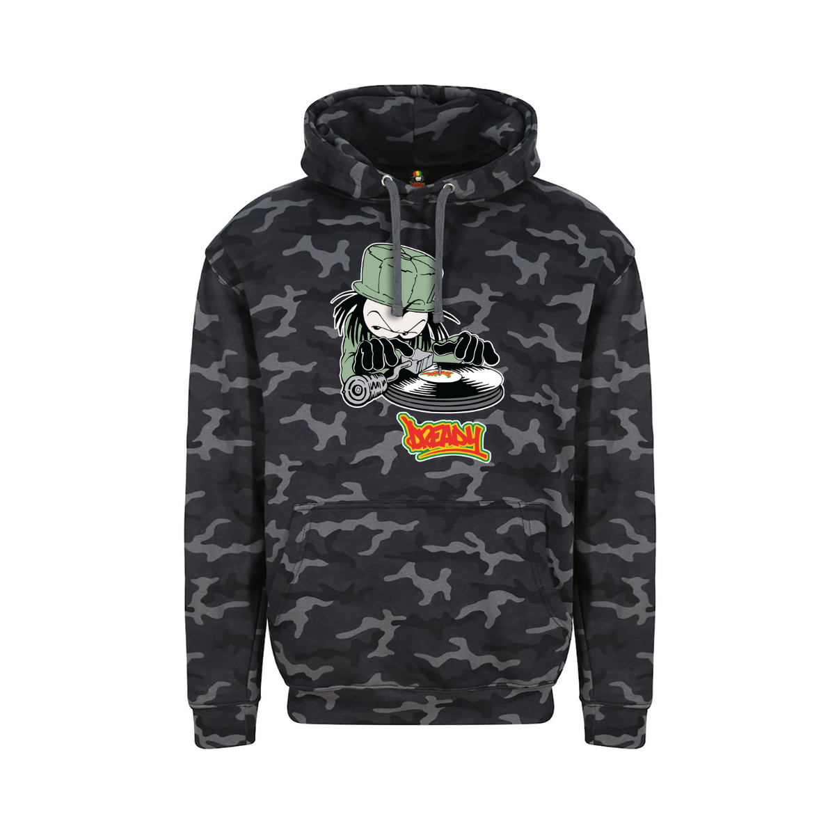 DJ DREADY 90's Classic Logo Front Print Hood
