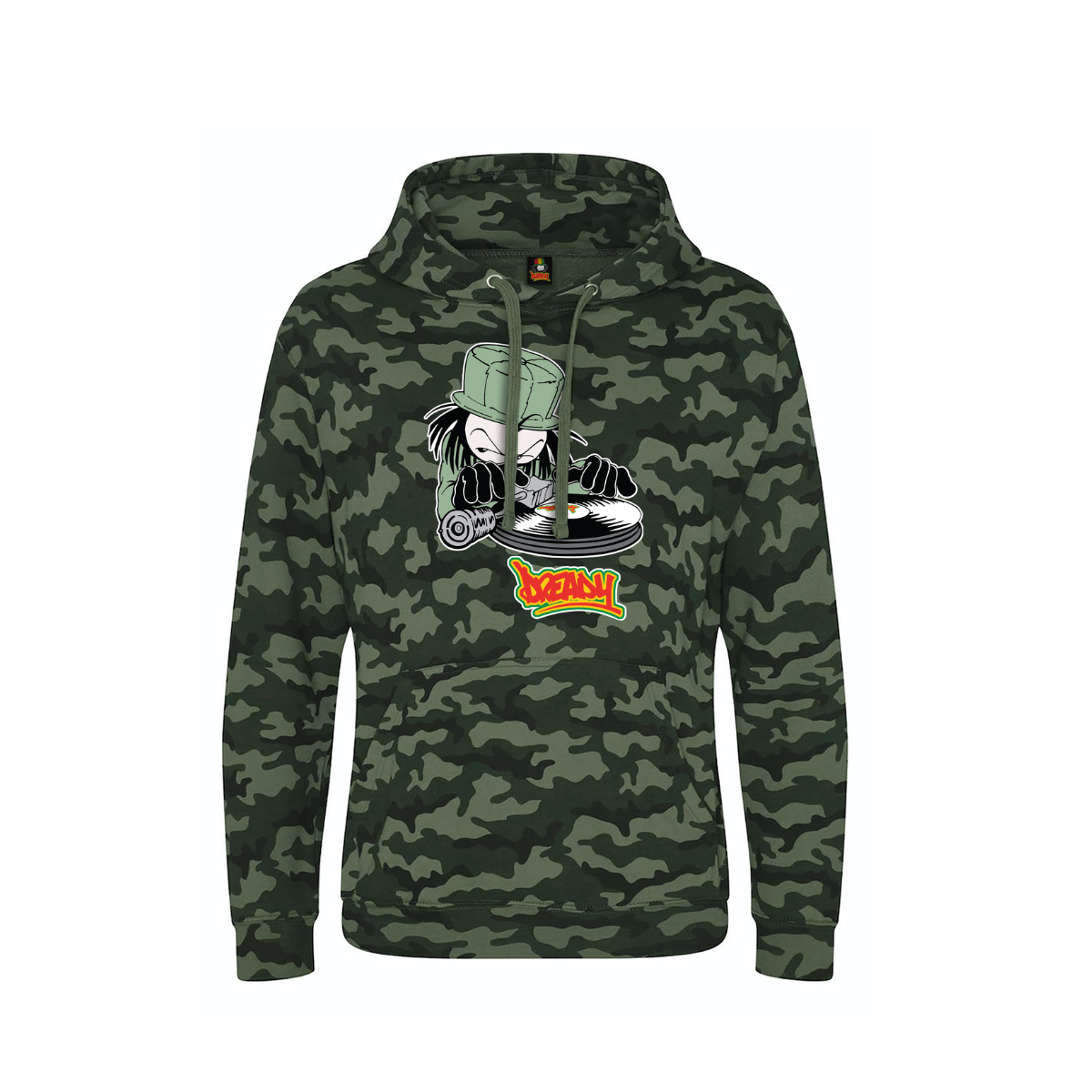 DJ DREADY 90's Classic Logo Front Print Hood