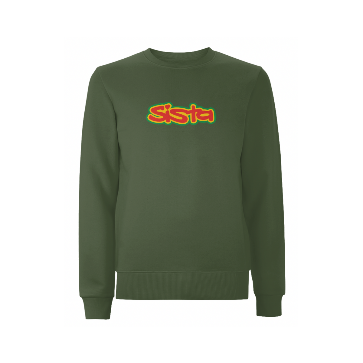 SISTA Large Front Logo Sweatshirt – Rave inspired 90s streetwear, retro fashion from Have a nice day london store