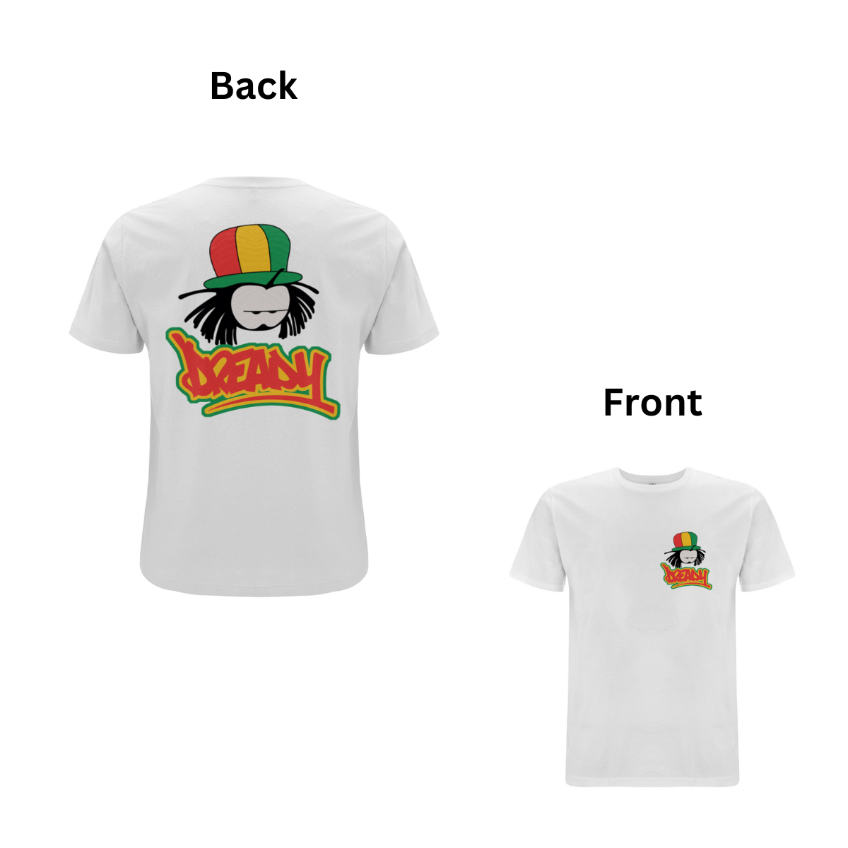 Dready Classic front and back print t-shirt