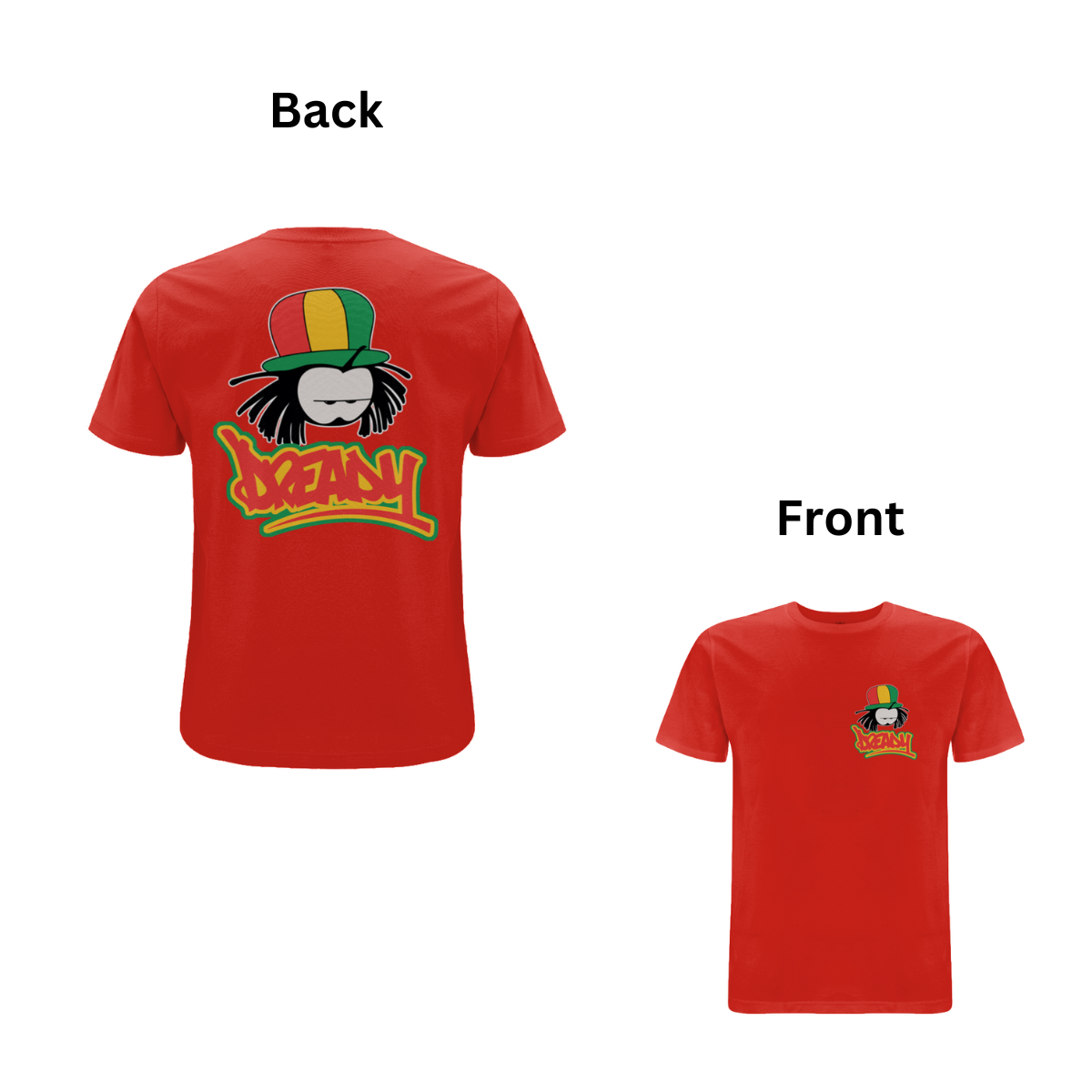 Dready Classic front and back print t-shirt