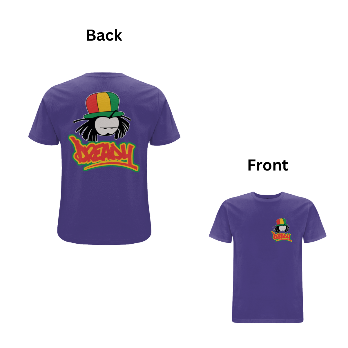 Dready Classic front and back print t-shirt