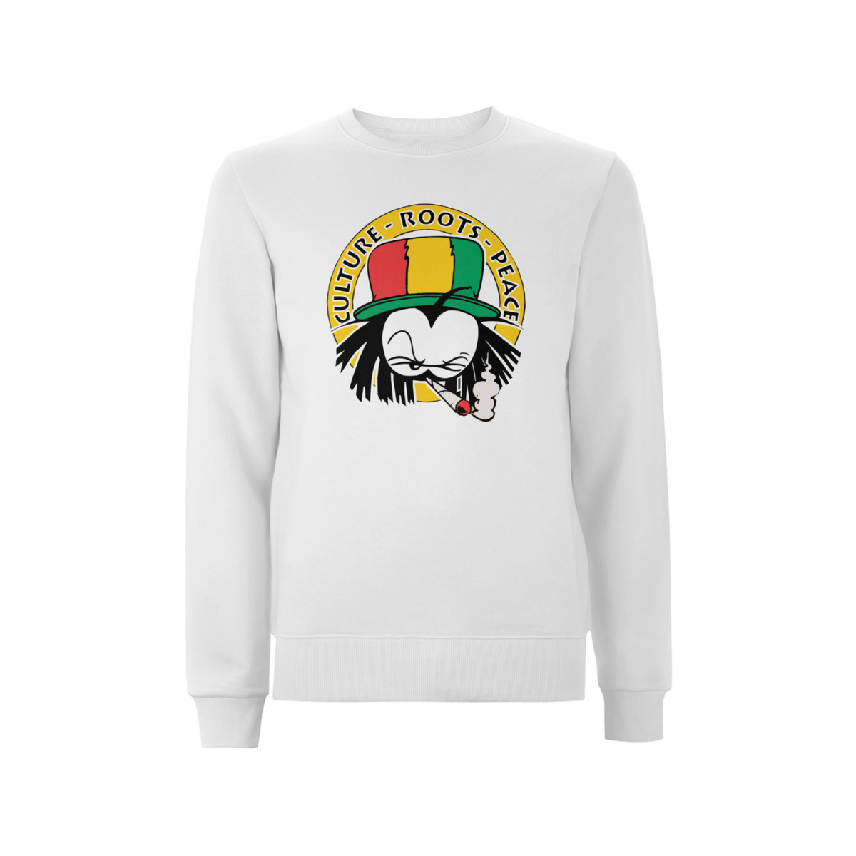 Dready Culture Roots & Peace Front Print Sweatshirt