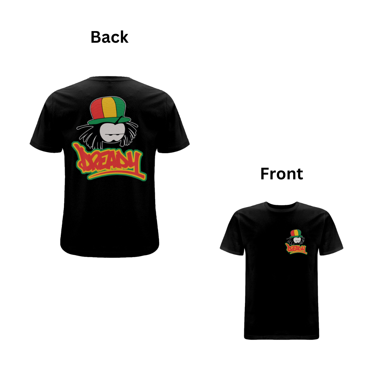 Dready Classic front and back print t-shirt