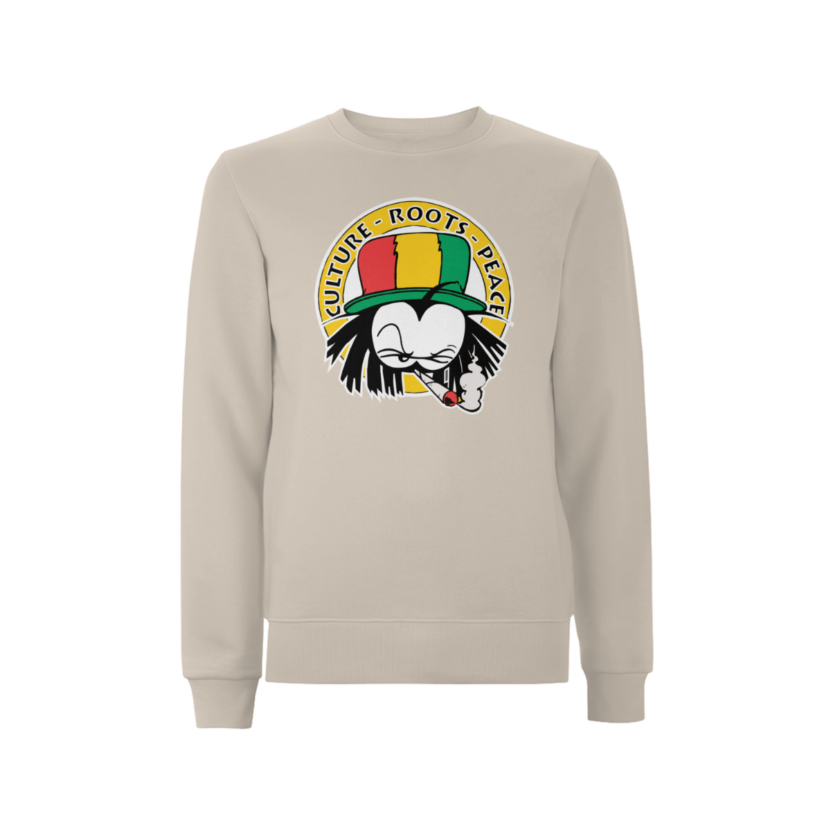Dready Culture Roots & Peace Front Print Sweatshirt
