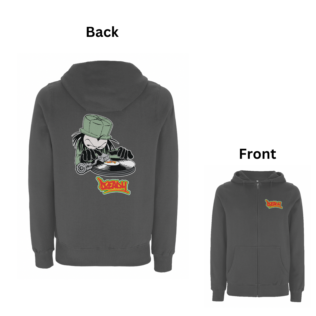 DJ DREADY 90's Classic Front and Back Print Hoodie