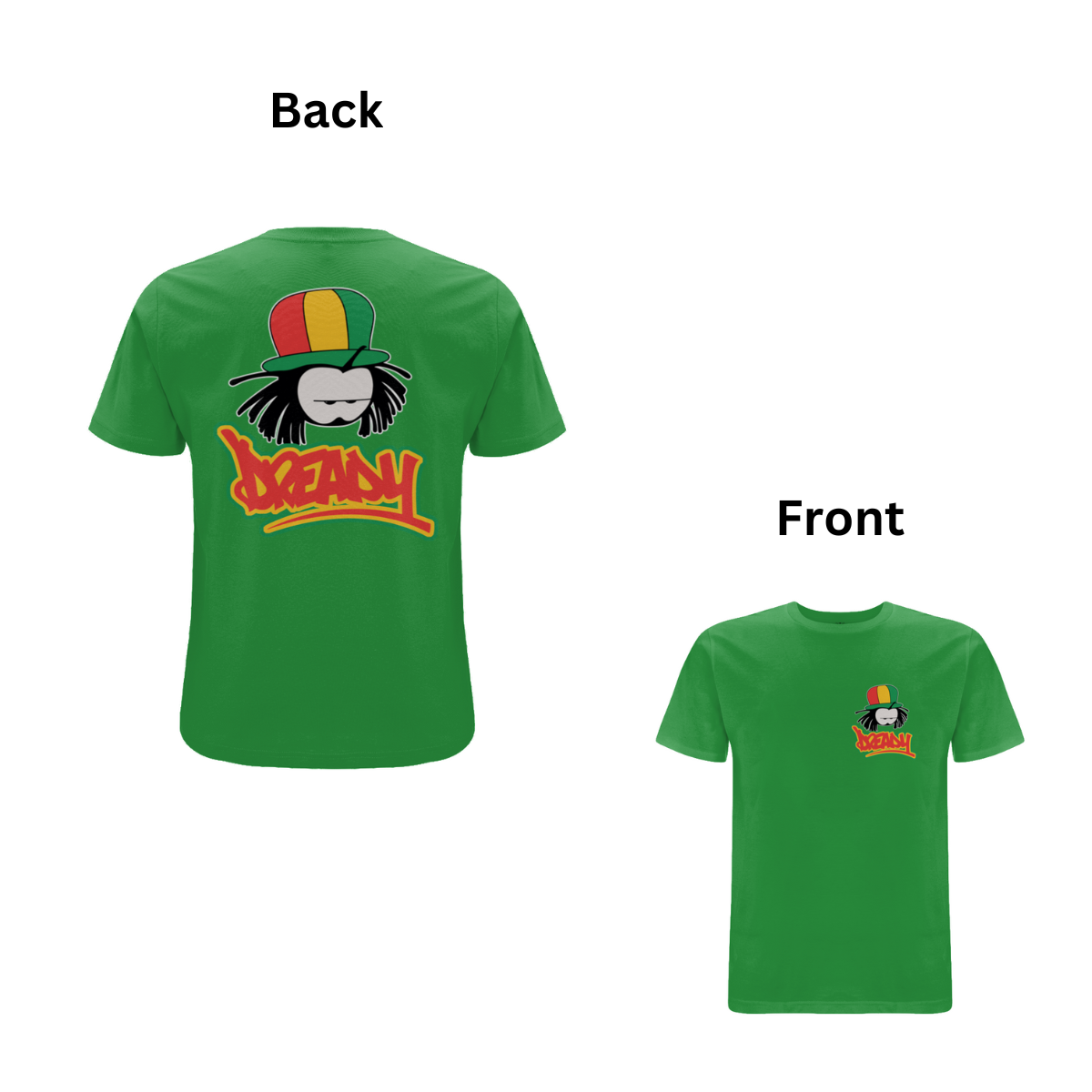 Dready Classic front and back print t-shirt