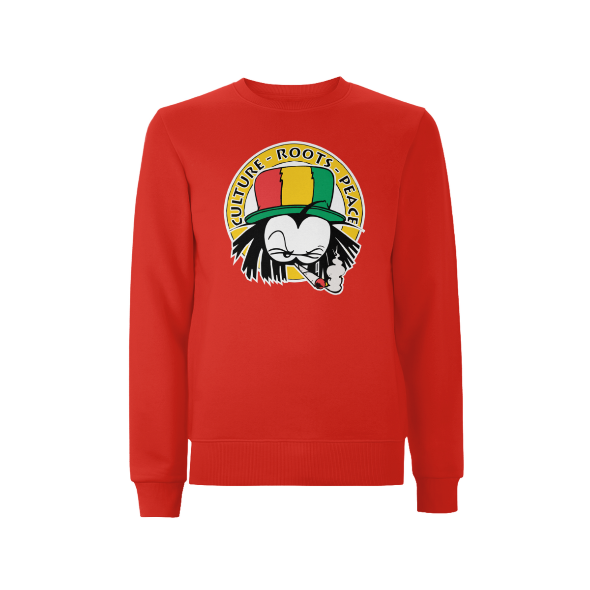 Dready Culture Roots & Peace Front Print Sweatshirt