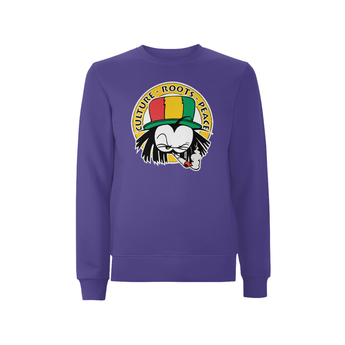Dready Culture Roots & Peace Front Print Sweatshirt