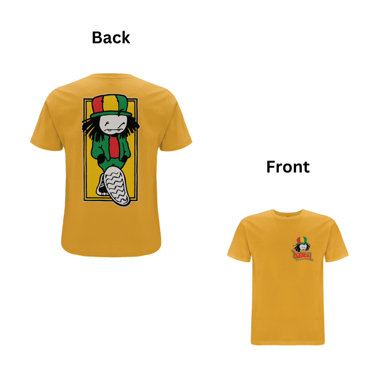 Walking Dread Front & Back Print T- Shirt