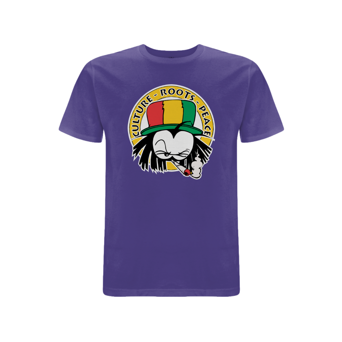 Dready Culture Roots & Peace Front Print T-Shirt