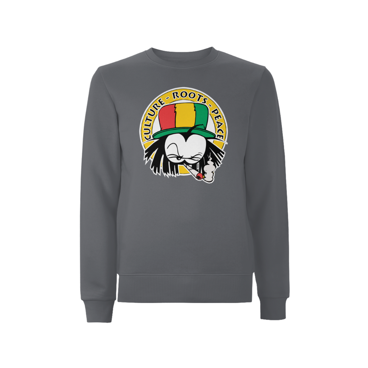 Dready Culture Roots & Peace Front Print Sweatshirt