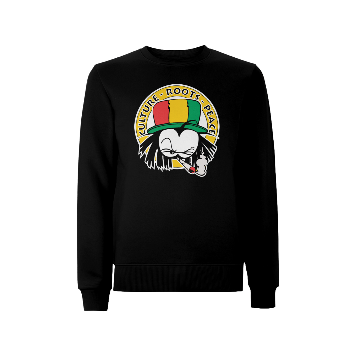 Dready Culture Roots & Peace Front Print Sweatshirt