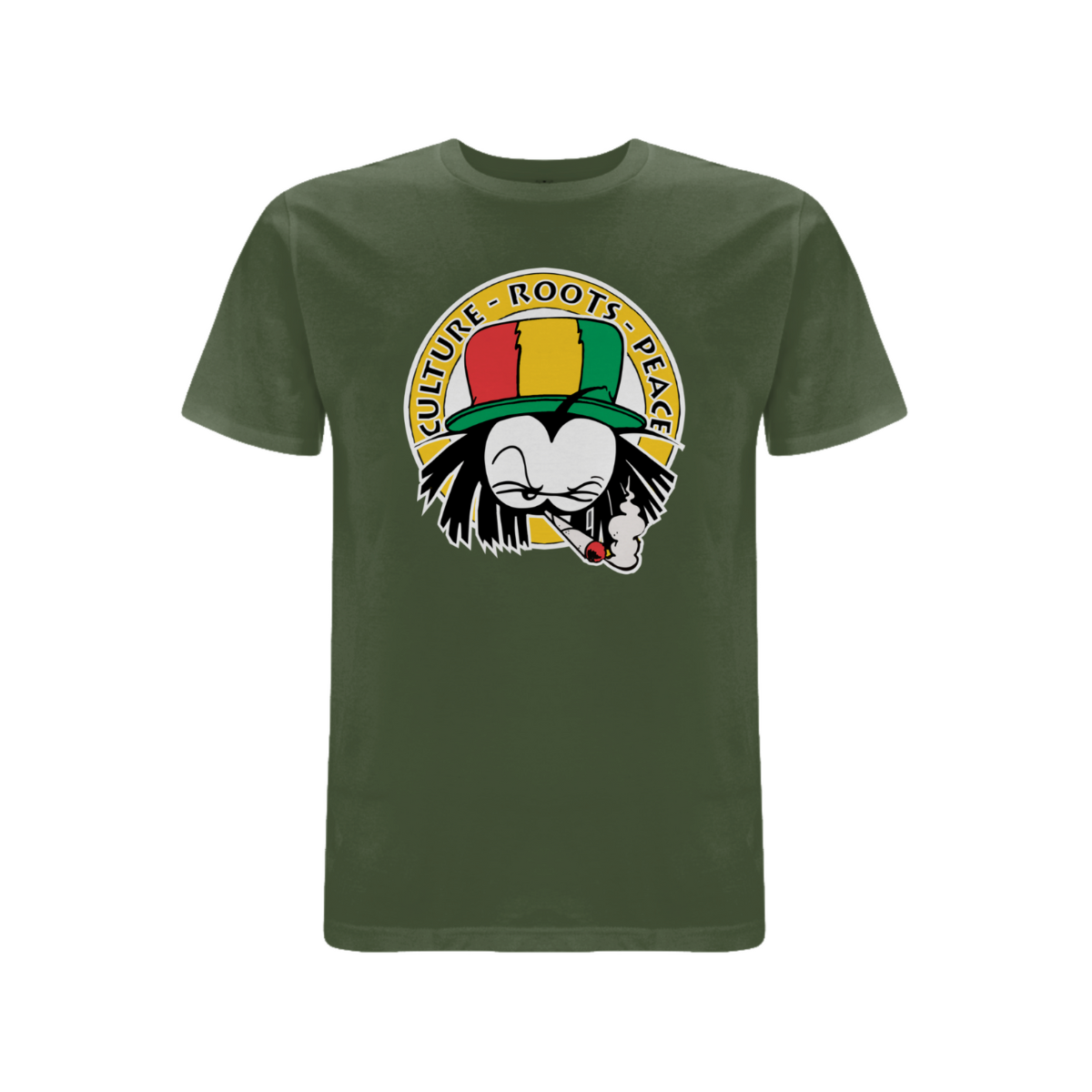 Dready Culture Roots & Peace Front Print T-Shirt