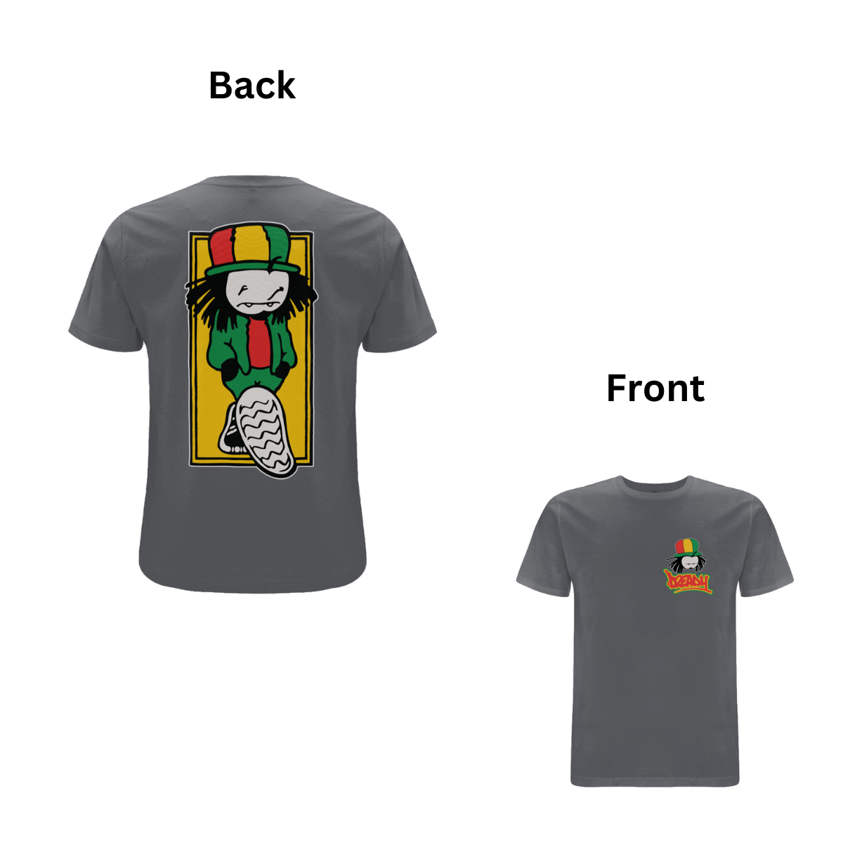 Walking Dread Front & Back Print T- Shirt