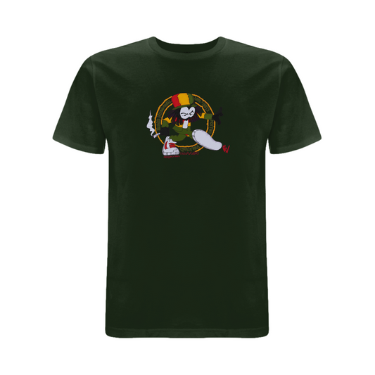 Dready Positive Vibrations Embroidered T-Shirt