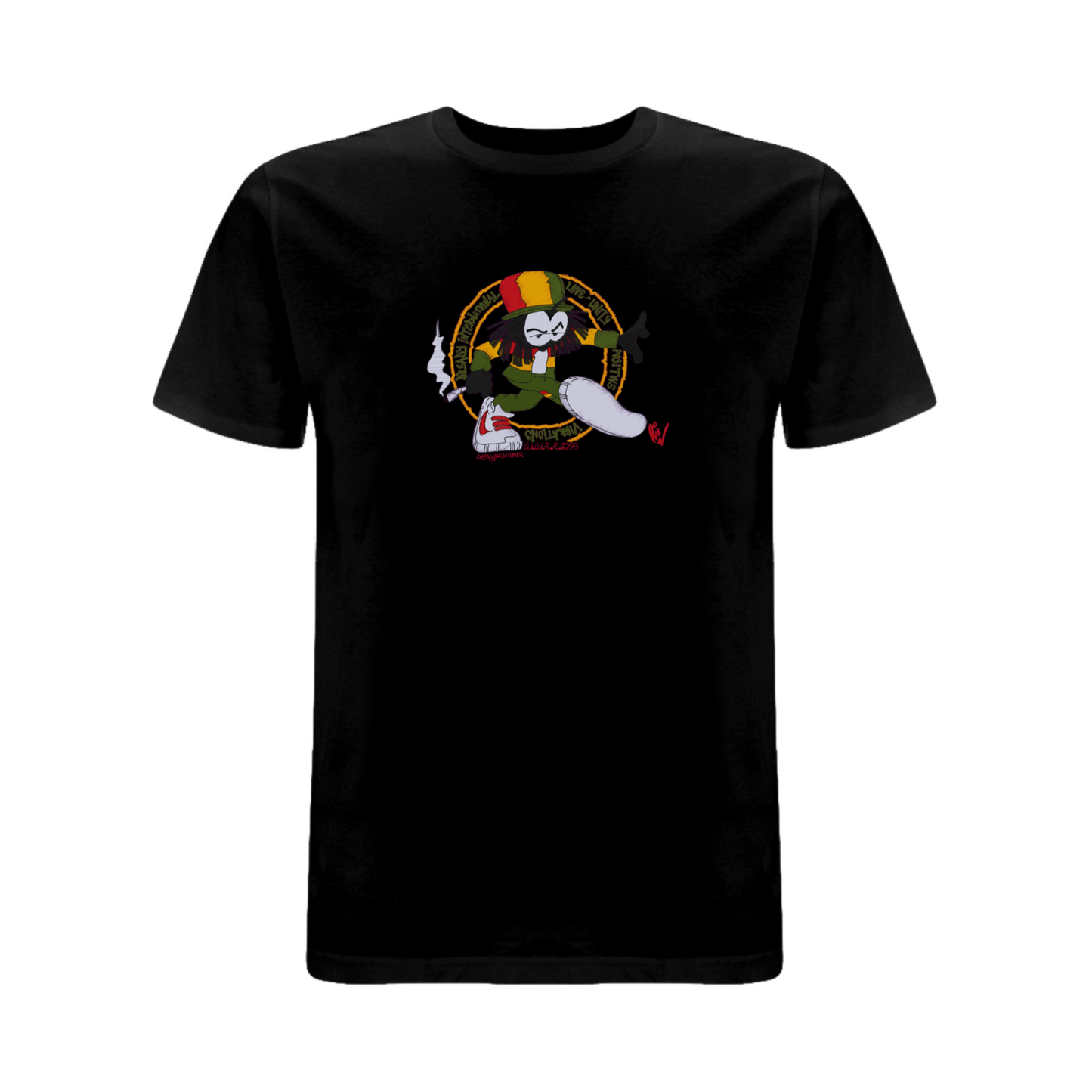 Dready Positive Vibrations Embroidered T-Shirt